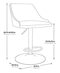Sylmar Height Adjustable Stool