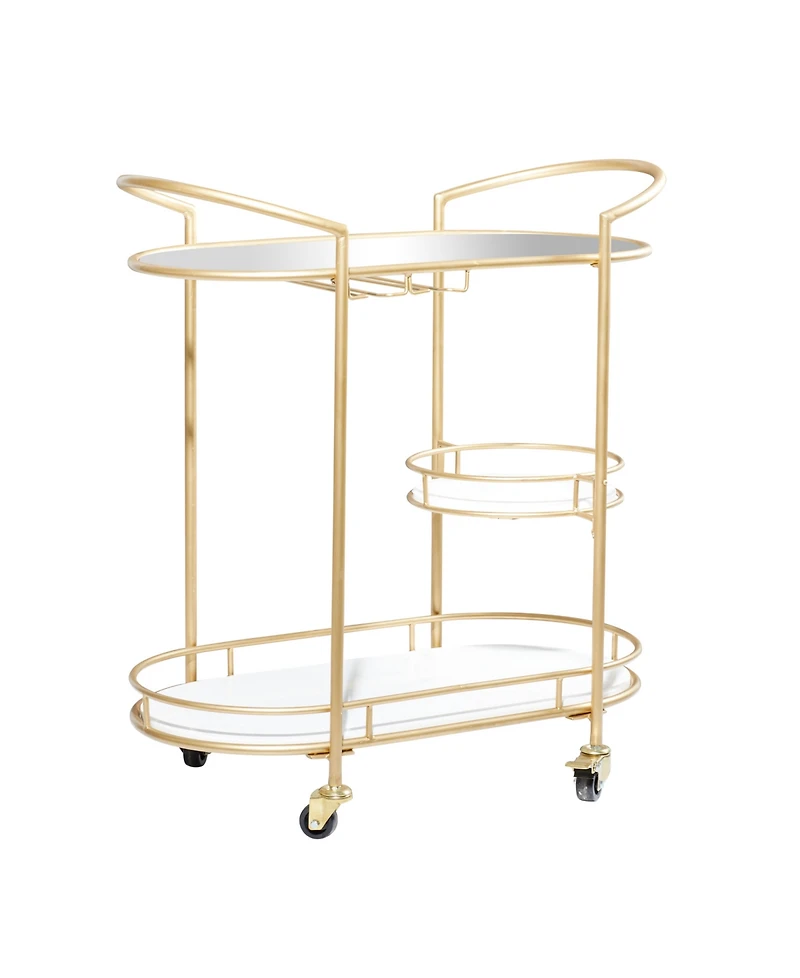 Metal Contemporary Bar Cart