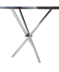 Aluminum Contemporary Game Table Set, 33 Pieces