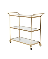 Brass Iron Traditional Bar Cart