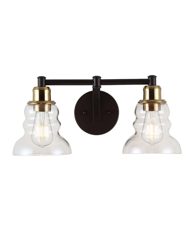 Manhattan Vintage-like 2-Light Industrial Rustic Led Vanity