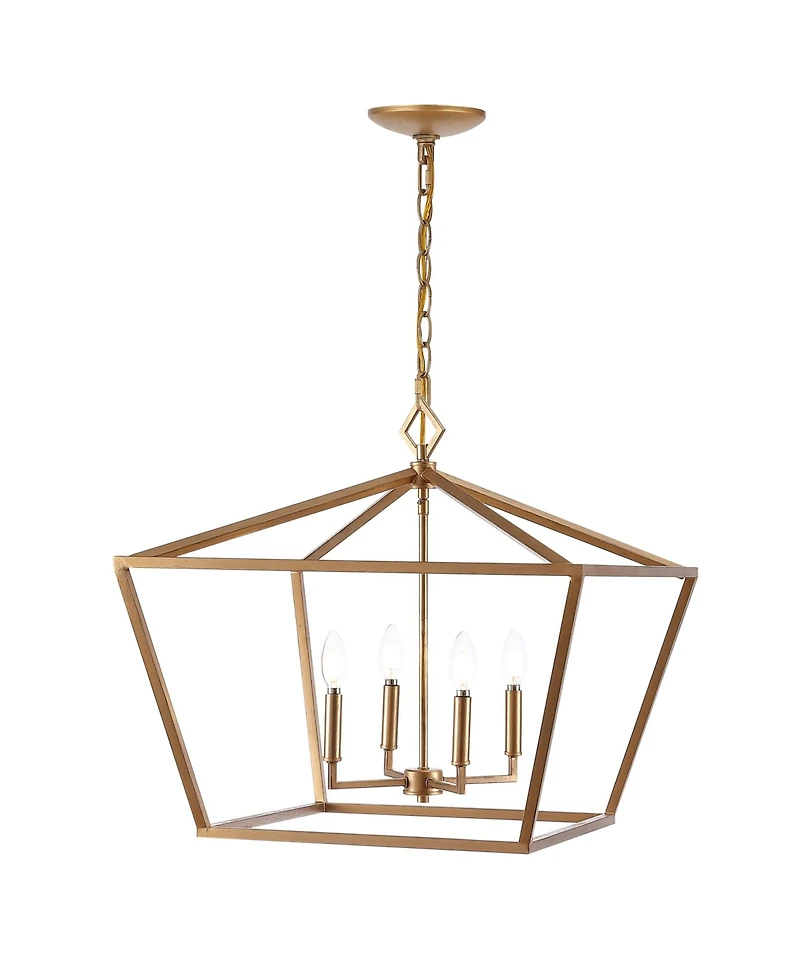 Jonathan Y Gatsby 4-Light Adjustable Rustic Glam Led Pendant