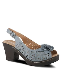 Patrizia Women's Doriday Floral Slingback Peep-Toe Sandals