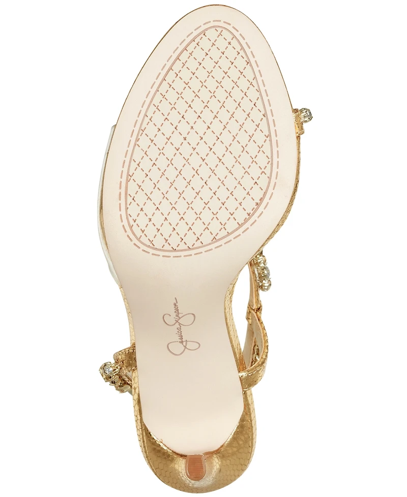Jessica Simpson Women's Jaycin Barely-There Rhinestone Evening Sandals