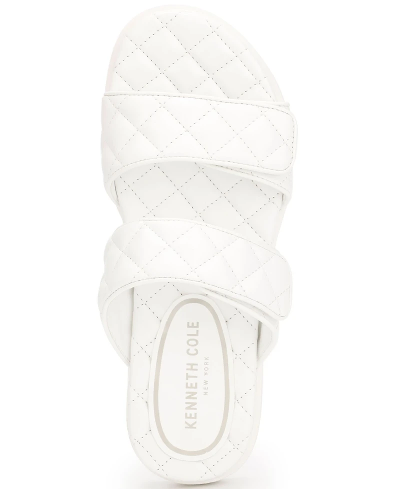 Kenneth Cole New York Women's Reeves Quilted Two Band Flat Sandals
