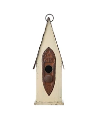 Glitzhome 13.25" Washed Distressed Birdhouse