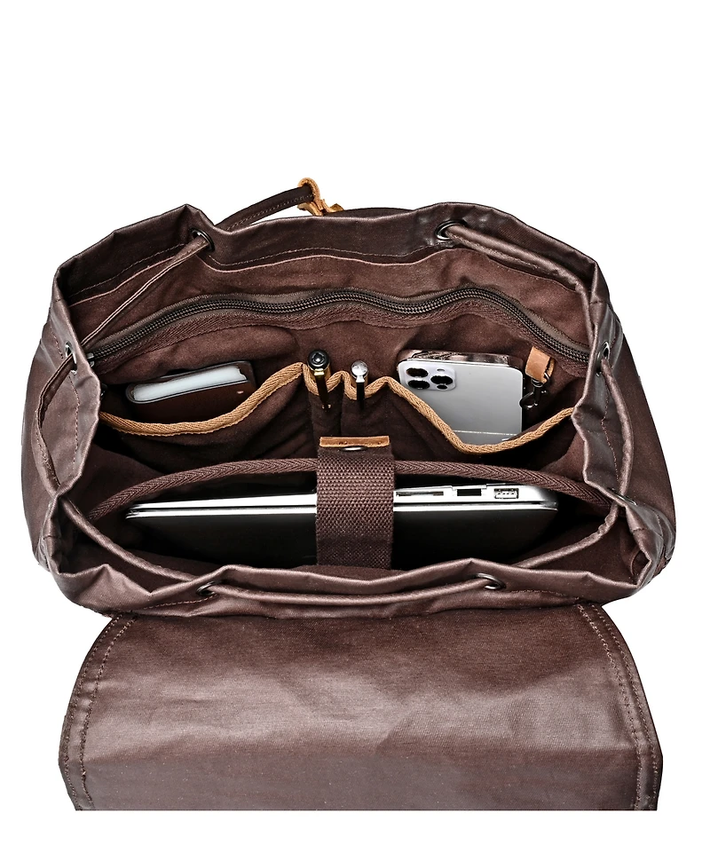 Tsd Brand Urban Light Traveller Canvas Backpack