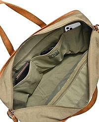 Tsd Brand Valley Oak Canvas Weekender Bag