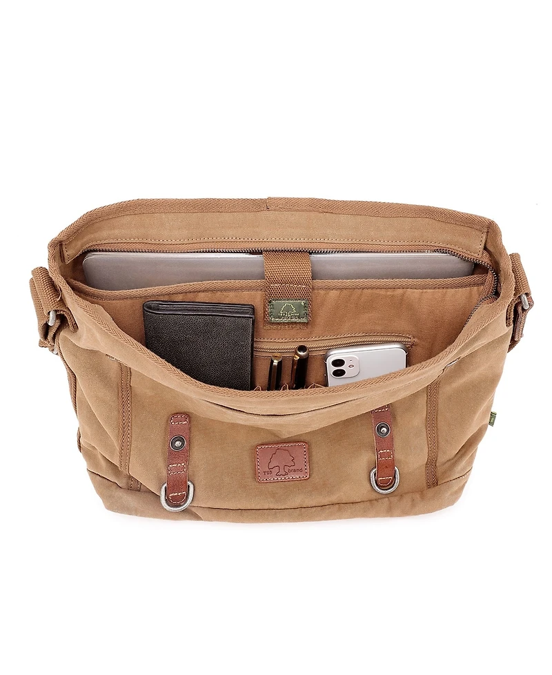 Tsd Brand Forest Canvas Messenger Bag