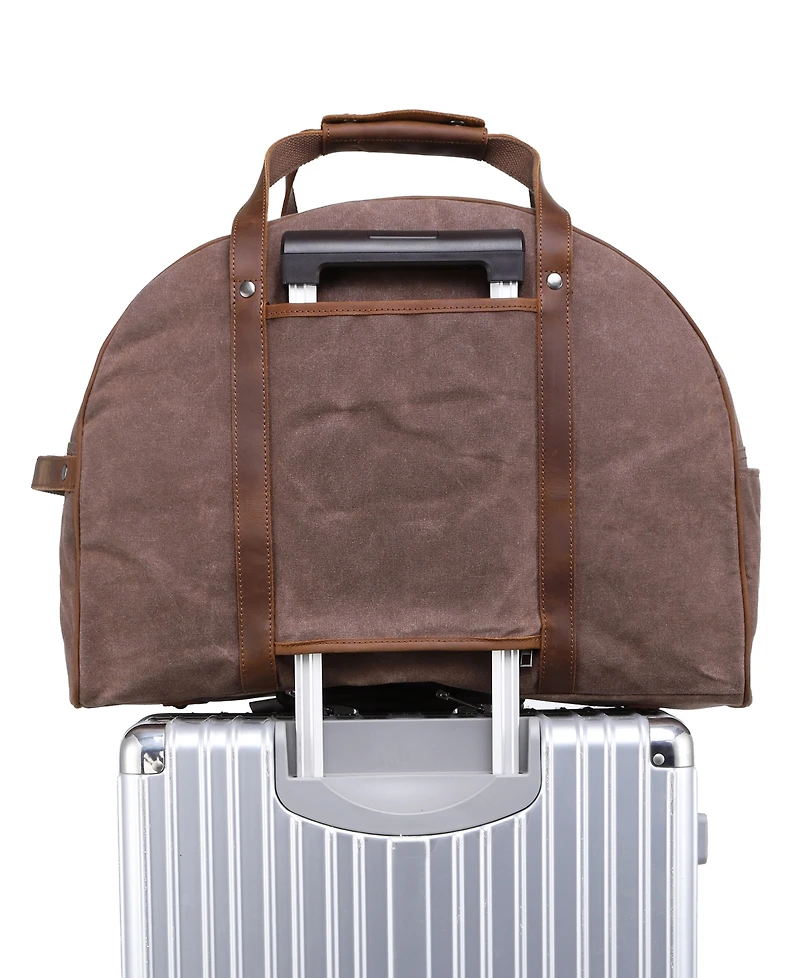 Tsd Brand Stone Creek Waxed Canvas Travel Bag
