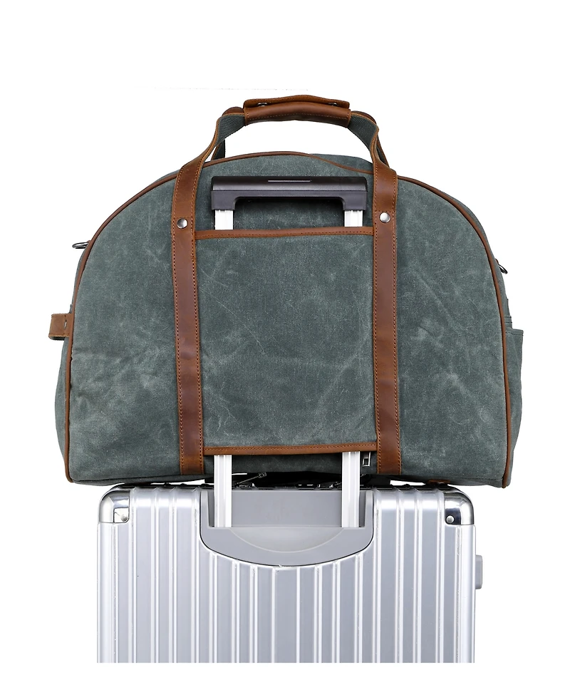 Tsd Brand Stone Creek Waxed Canvas Travel Bag