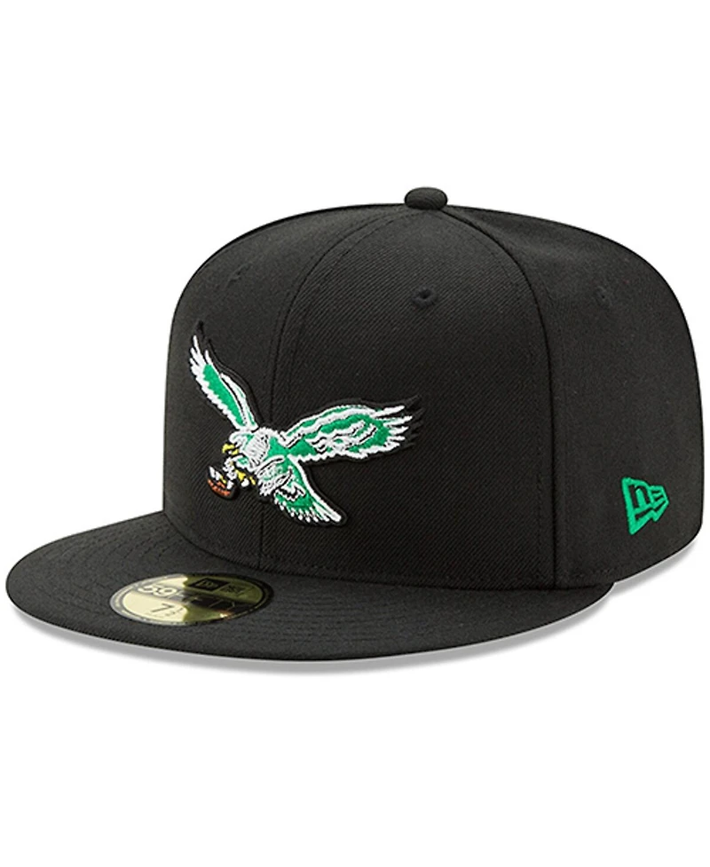 Men's New Eag Black Classic Nfl Omaha 59FIFTY Hat Men Fit