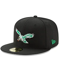 Men's New Eag Black Classic Nfl Omaha 59FIFTY Hat Men Fit