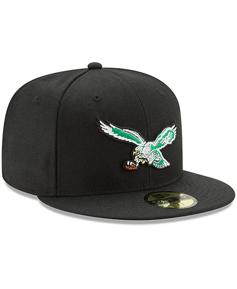 Men's New Eag Black Classic Nfl Omaha 59FIFTY Hat Men Fit