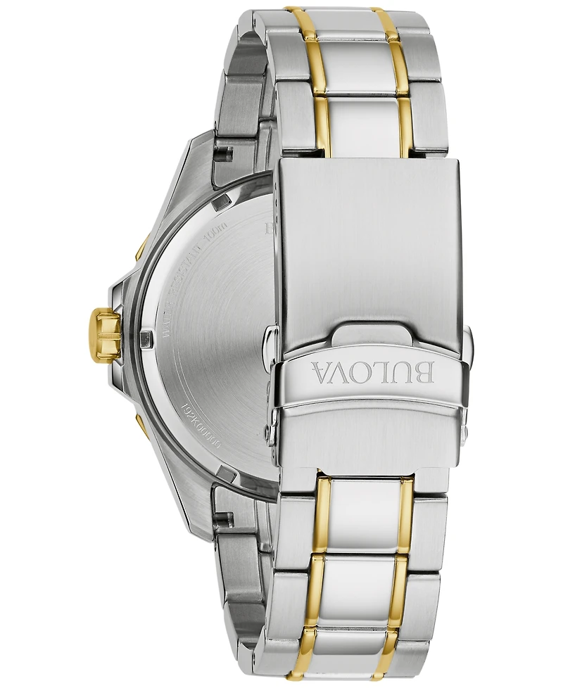 Bulova Men's Marine Star Two-Tone Stainless Steel Bracelet Watch 43mm