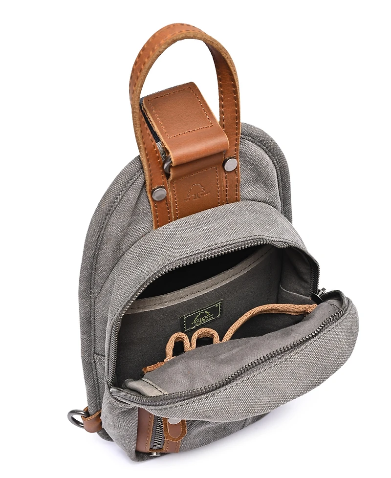 Tsd Brand Agave Canvas Sling Bag