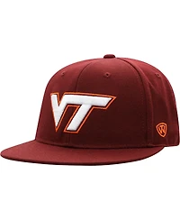 Men's Top of the World Maroon Virginia Tech Hokies Team Color Fitted Hat