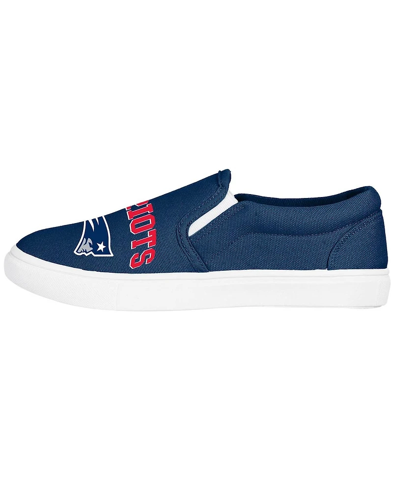 Women's Foco New England Patriots Big Logo Slip-On Sneakers