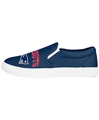 Women's Foco New England Patriots Big Logo Slip-On Sneakers