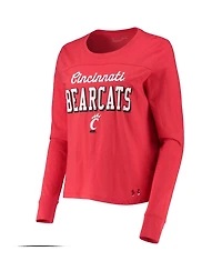 Women's Under Armour Red Cincinnati Bearcats Cincy Long Sleeve T-shirt