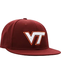 Men's Top of the World Maroon Virginia Tech Hokies Team Color Fitted Hat
