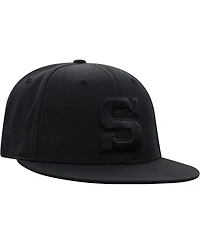 Men's Top of the World Penn State Nittany Lions Black On Black Fitted Hat