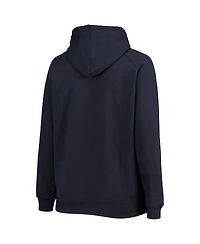 Women's Fanatics Navy Houston Texans Plus First Contact Raglan Pullover Hoodie