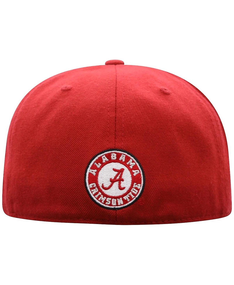 Men's Top of the World Crimson Alabama Tide Team Color Fitted Hat