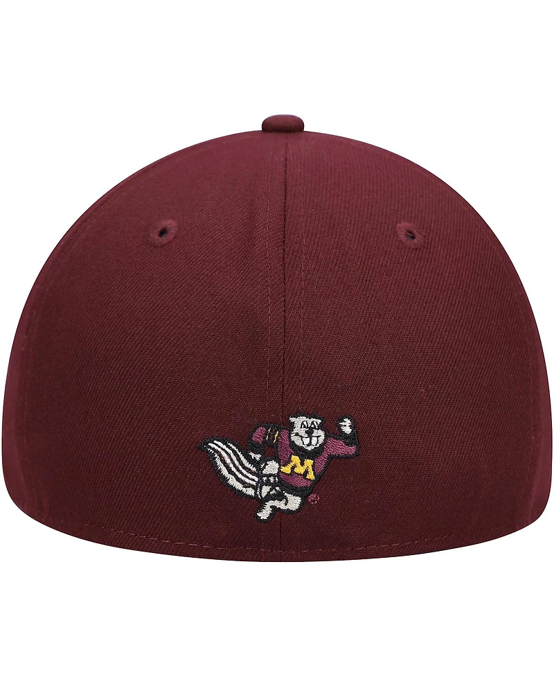 Men's New Era Maroon Minnesota Golden Gophers Logo Basic 59FIFTY Fitted Hat