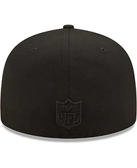 Men's New Era Kansas City Chiefs Black on Alternate Logo 59FIFTY Fitted Hat