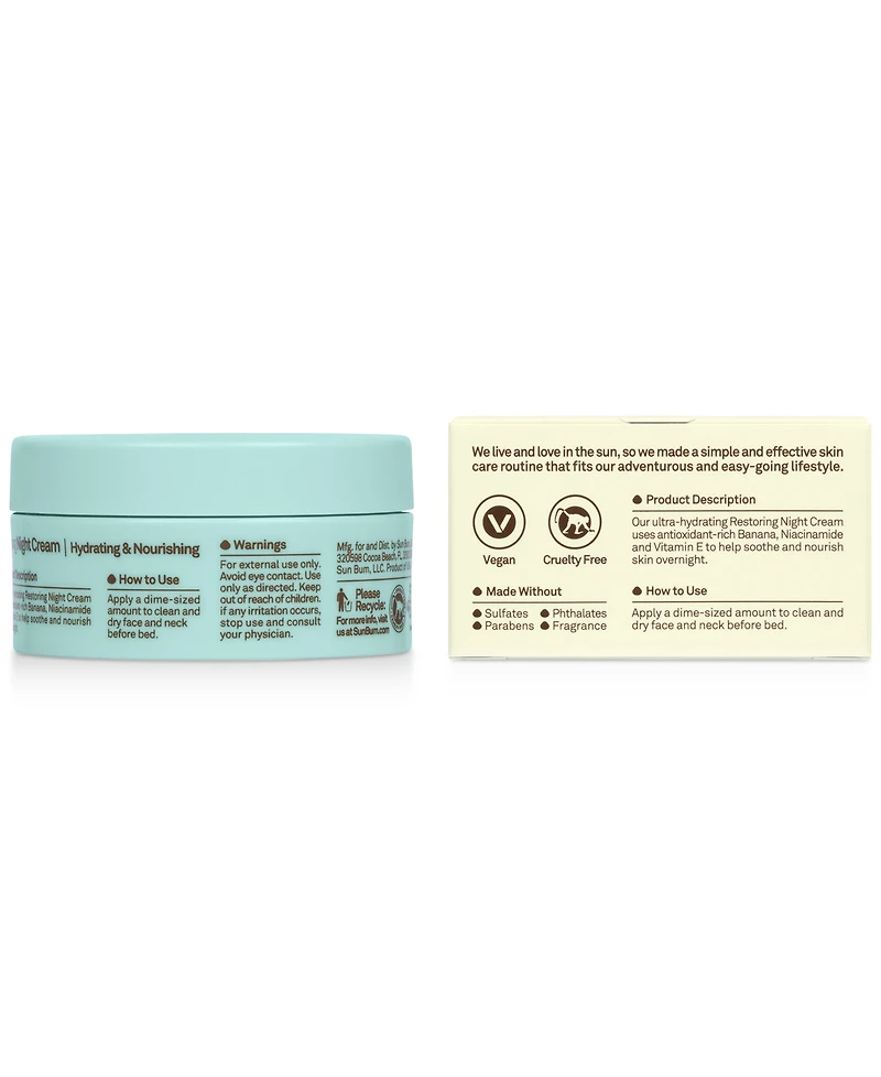 Sun Bum Restoring Night Cream