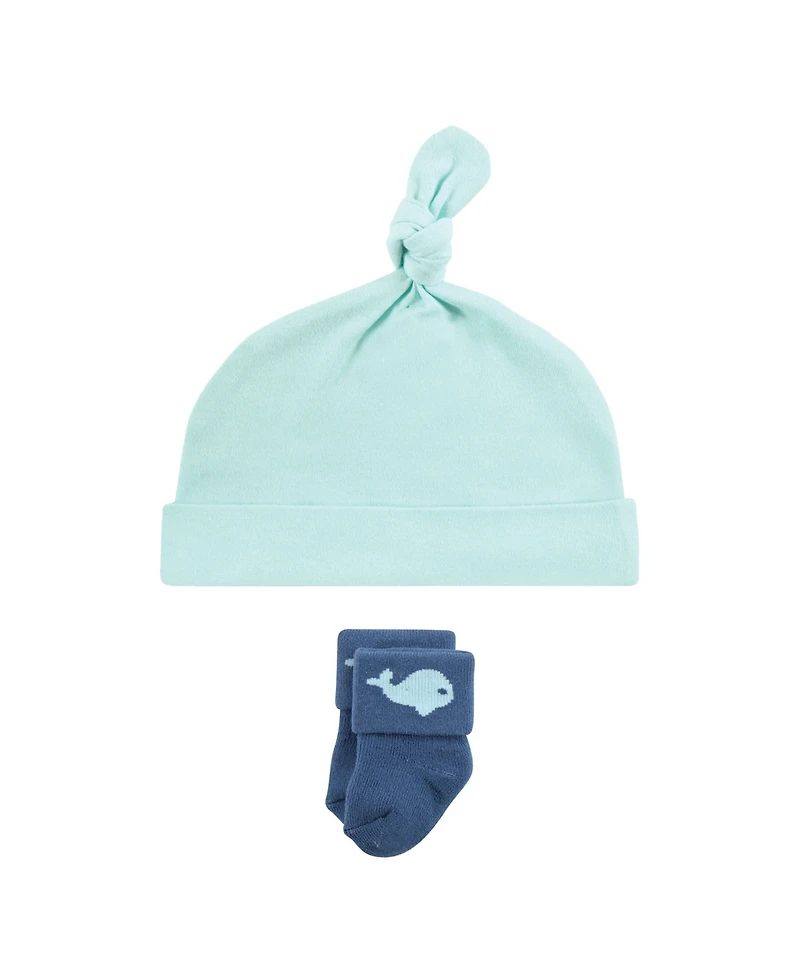 Hudson Baby Baby Boys Hudson 8pc Cap/Socks Set