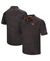 Men's Colosseum Black Oregon State Beavers Down Swing Polo Shirt