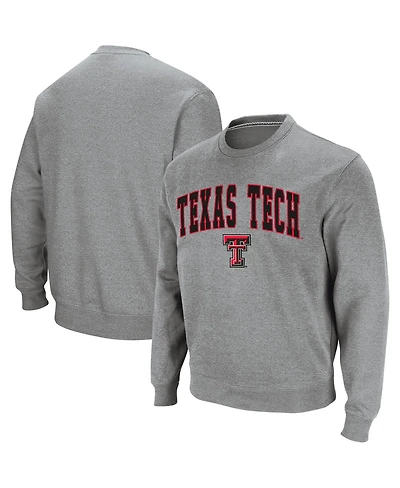 Colosseum Men's Texas Tech Red Raiders Arch and Logo Crew Neck Sweatshirt