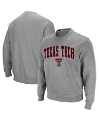 Colosseum Men's Texas Tech Red Raiders Arch and Logo Crew Neck Sweatshirt