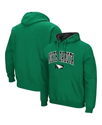 Men's Colosseum Kelly Green North Dakota Arch and Logo Pullover Hoodie