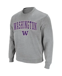 Colosseum Men's Washington Huskies Arch & Logo Crew Neck Sweatshirt