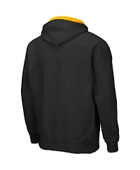 Men's Colosseum Black Appalachian State Mountaineers Arch Logo 3.0 Full-Zip Hoodie