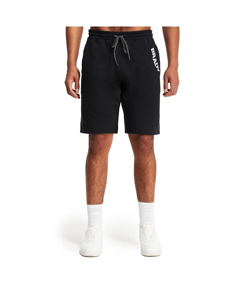 Men's Brady Black Wordmark Fleece Shorts