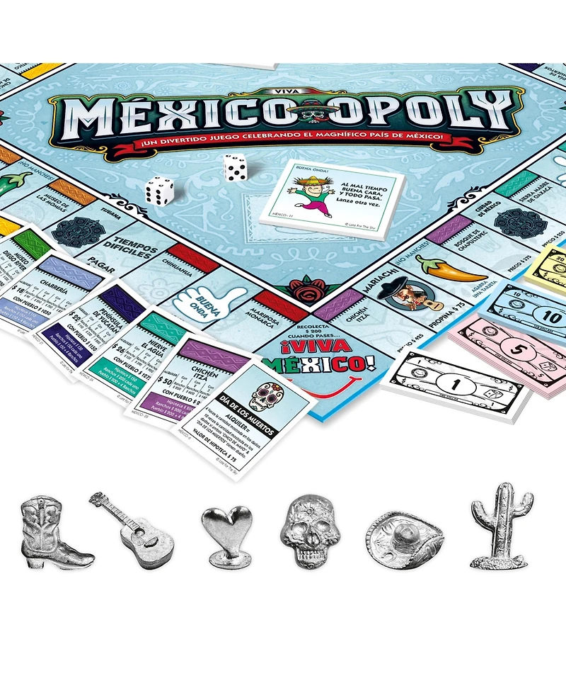 Mexico-Opoly Late for the Sky Spanish Board Game