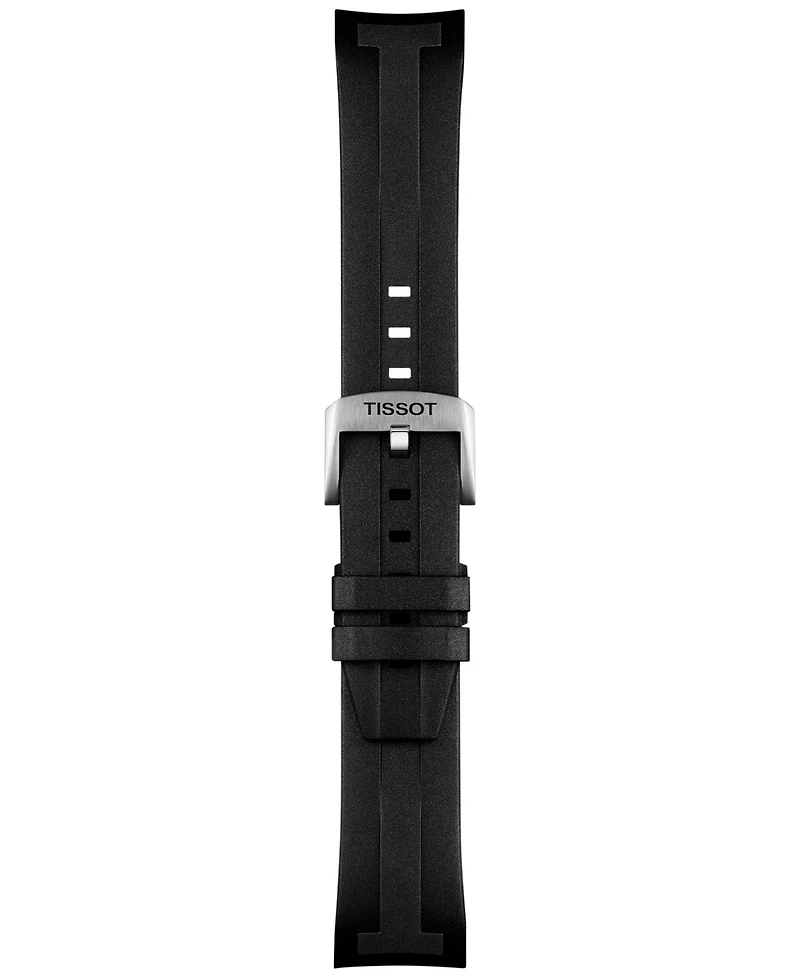 Tissot Men's Seastar 2000 Professional Powermatic 80 Automatic Black Rubber Strap Watch 46mm