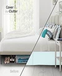 Nestl Premium 14" Tailored Drop Bedskirt, Twin Xl
