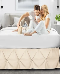 Nestl Bedding 14" Tailored Pinch Pleated Bedskirt, California King