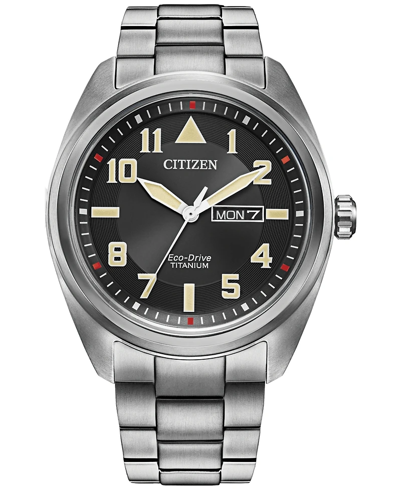 Citizen Eco-Drive Men's Garrison Stainless Steel Bracelet Watch 42mm