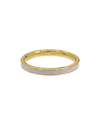 Adornia White Enamel Band Ring