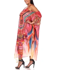 Plus Sheer Maxi Caftan