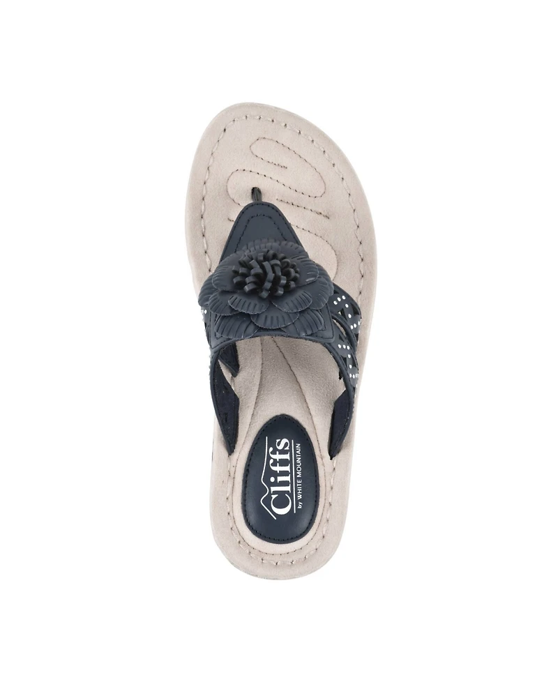 Cliffs by White Mountain Women's Cynthia Thong Sandal