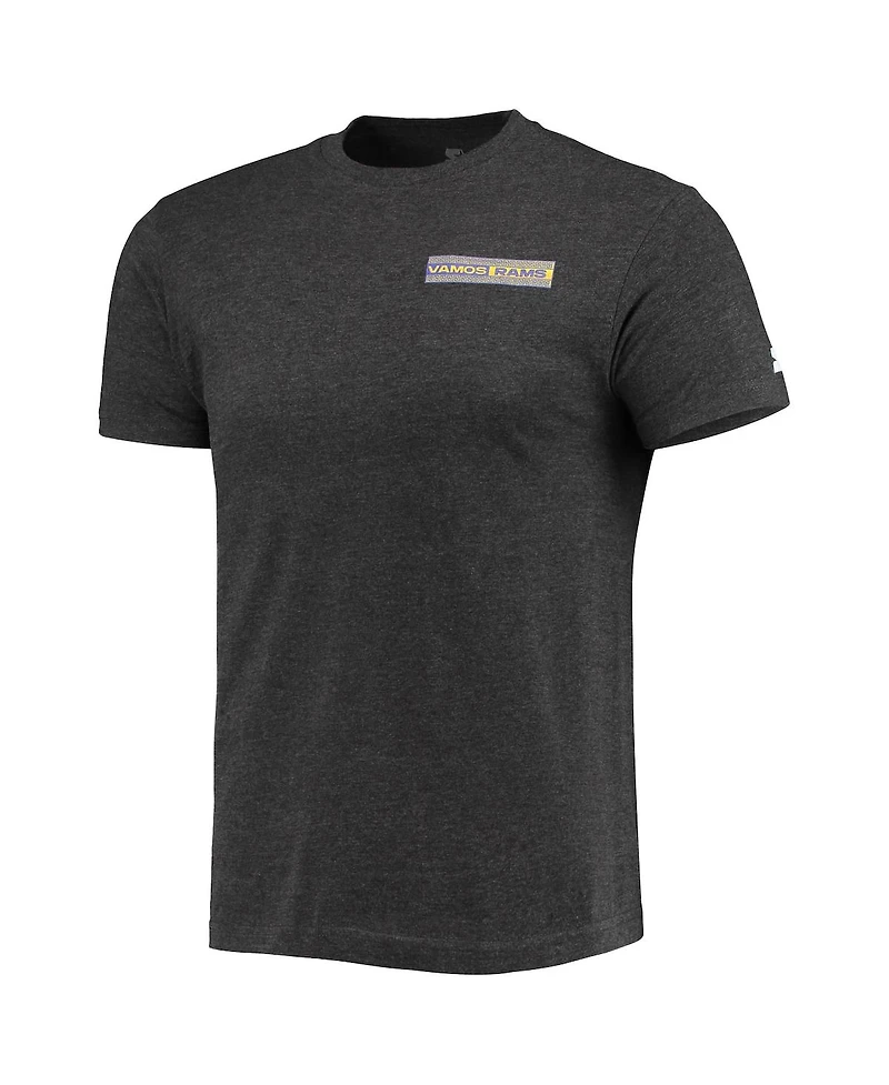 Men's Starter Black Los Angeles Rams Vamos Tri-Blend T-shirt