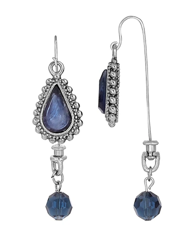 2028 Women's Blue Teardrop Earrings