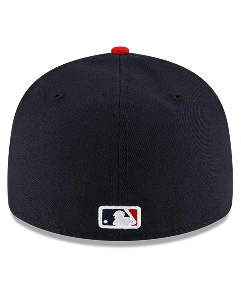 Men's New Era Navy and Red Cleveland Guardians Authentic Collection On-Field Home Low Profile 59FIFTY Fitted Hat